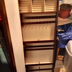 Nice Tall Jewelry Box With Mirror On The Front Open Door