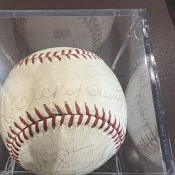NY Yankees Team Autographed Ball 1960’s