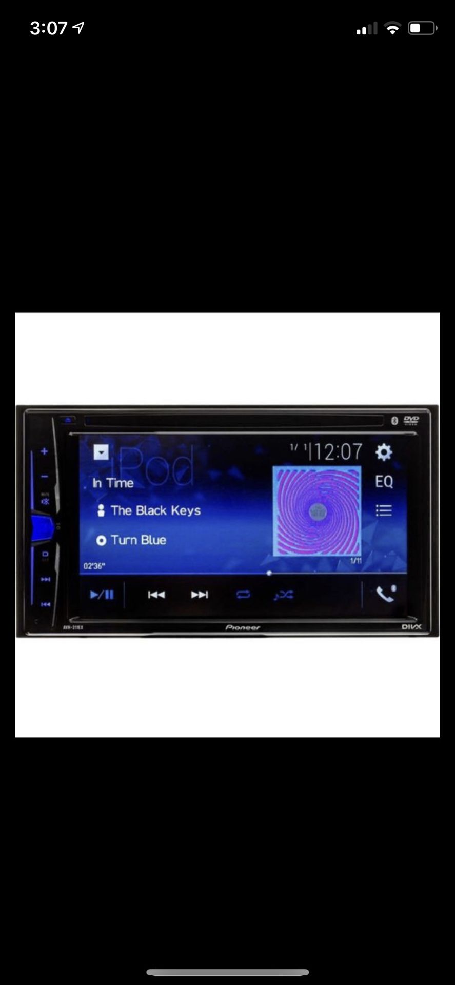 Pioneer AVH-211EX DVD RDS AV RECEIVER RADIO