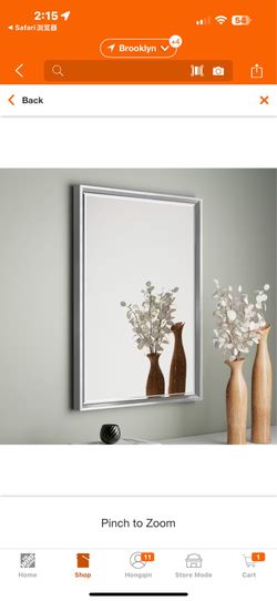 New in box OnaBella 22in. W x 30in. H Rectangular Aluminum Thin Framed Wall Mount Beveled Bathroom Vanity Mirror in Silver, TMFMB2230