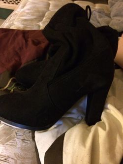 Black booties for women