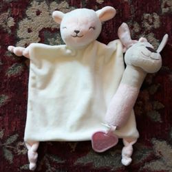 🌿🐑Lamb Lovey & Dog Rattle 🐑🌿