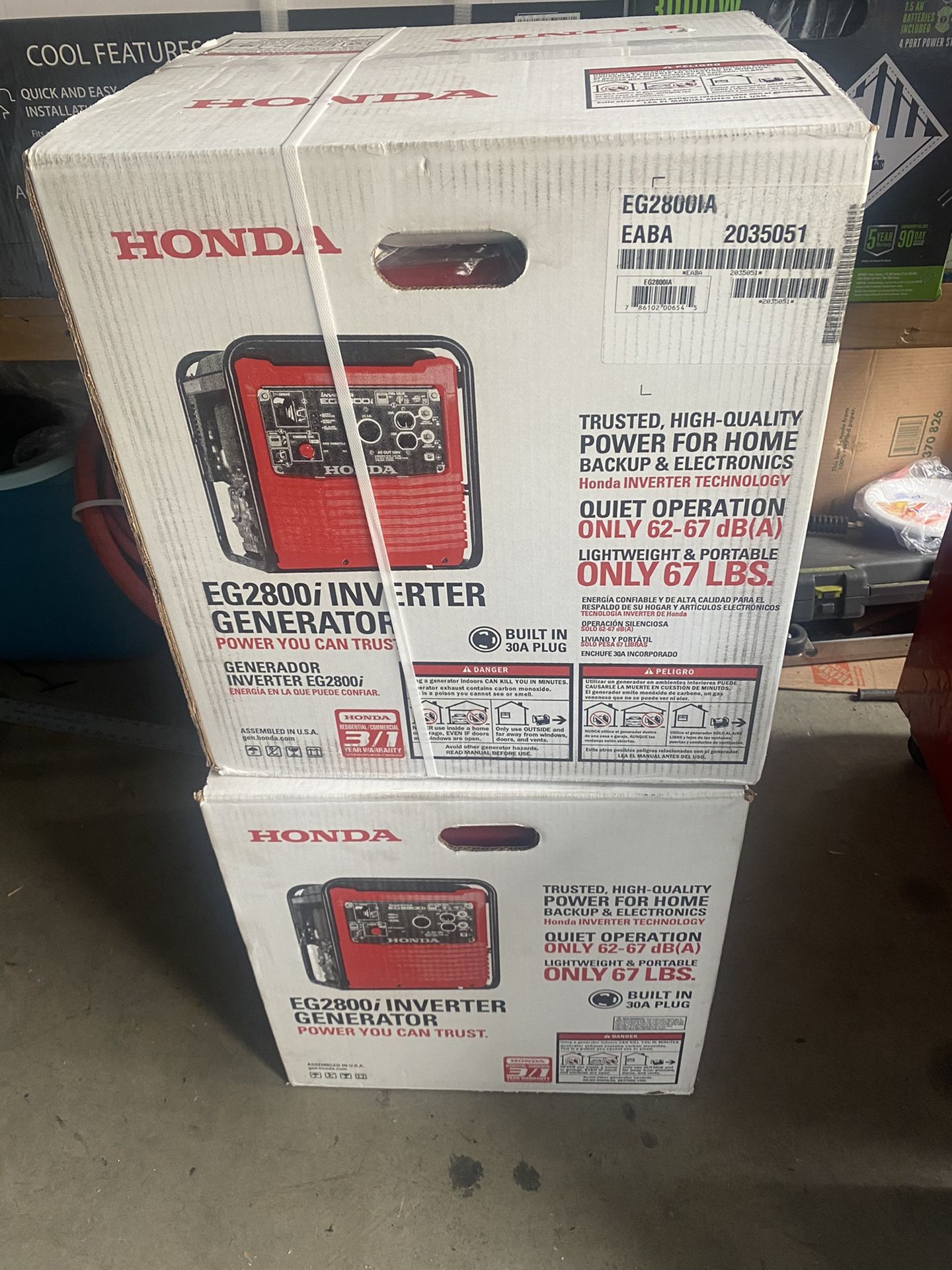 HONDA EG2800i INVERTER GENERATOR.. NEW!!!