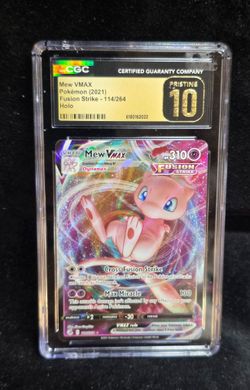 Mew VMAX Fusion Strike 114/264 Holo CGC Pristine 10