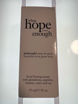 5.7 FL OZ NIB Philosophy WHEN HOPE IS NOT ENOUGH FIRMING FACIAL SERUM