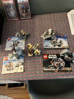 5 Lego Star Wars themed/ microfighters