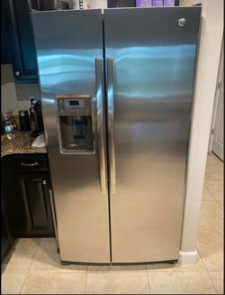 GE Stainless Steel Side-by-Side Refrigerator