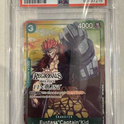 Eustass Captian Kid Regionals V.2 Finalist Stamp Promo 003 PSA 9 