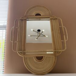 Anthropoligie Sculpted Rattan Mirror - FREE DELIVERY