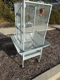 Large Bird or Small Animal Cage on Wheels in great condition