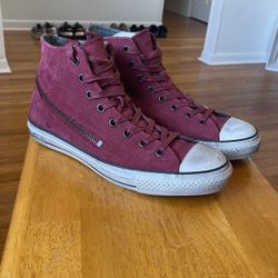 LIKE NEW CONDITION ( RARE ) JOHN VARATOS LEATHER CHUCK TAYLOR CONVERSE size 11.5 Men 