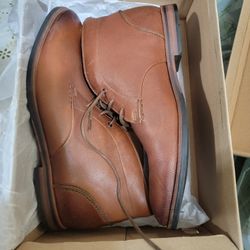 CLARKS BROYD MID TAN LEATHER