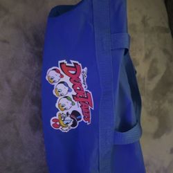 2 Vintage Disney Duck Tales Tote Bag Vtg Blue