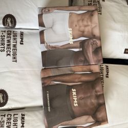Skims Soft Cotton Tees + Boxers
