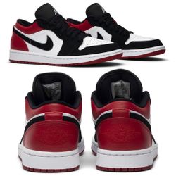 Air Jordan 1 Low Retro {2019} Black Toe (Size 9.5)
