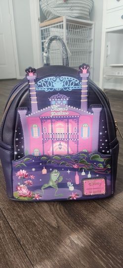 New Loungefly Disney Princess and the Frog Tiana's Place Mini Backpack $60