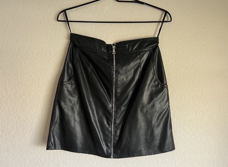 French Connection Leather Skirt