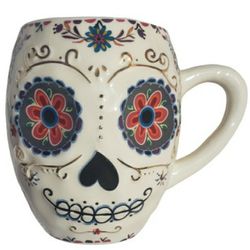 Sugar Skull "Cup Of Happy"  Natural Life Mug 