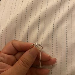 Real 925 Sterling Silver White Sapphire Wedding Ring 8