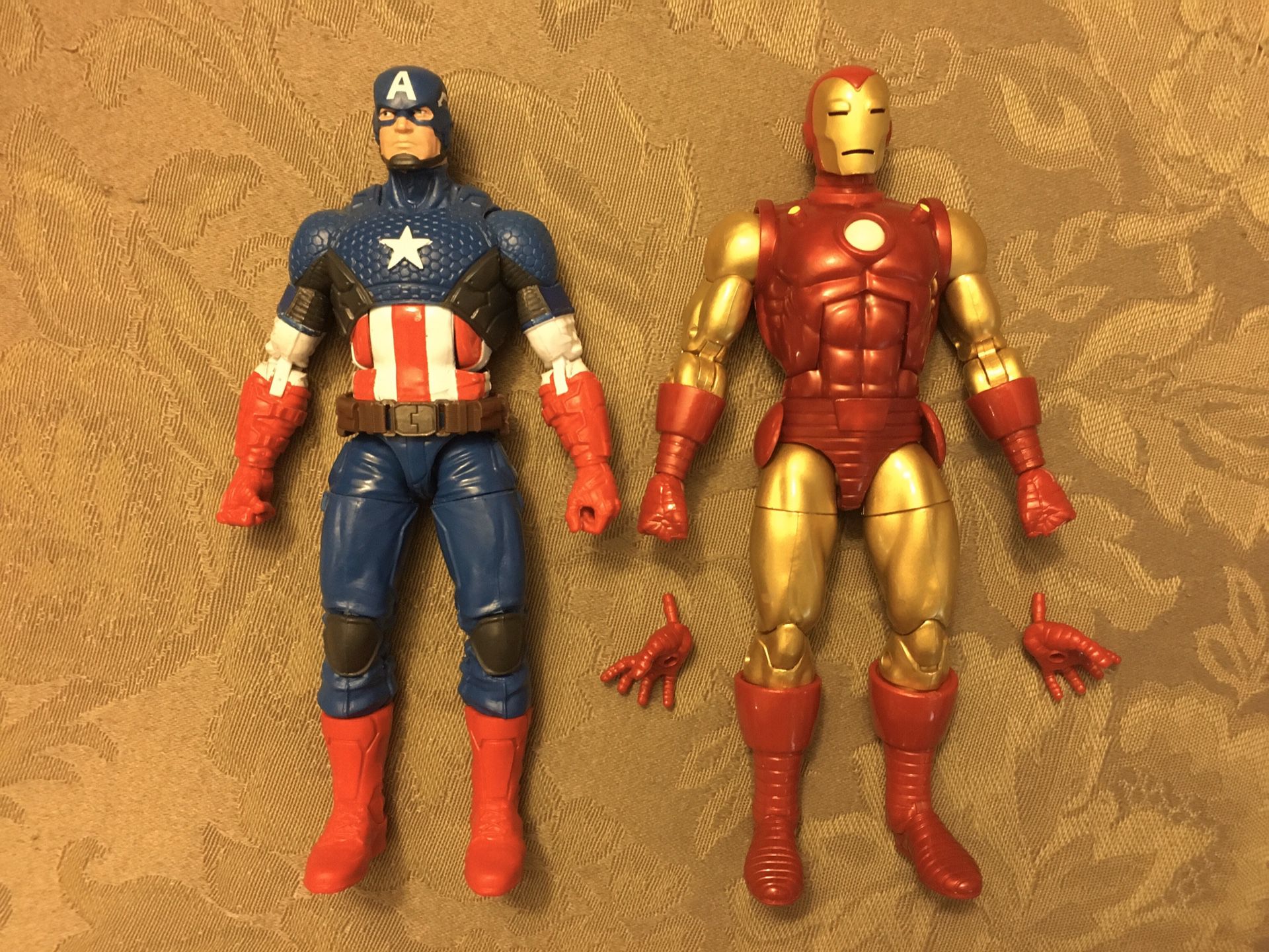 Marvel Legends lot Captain America now & Ironman Classic 80 years 80th anniversary mandroid baf