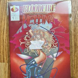 Bloodfire Hellina #1  Signed With Certificate Of Authenticity 
