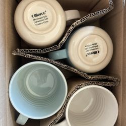 Coffee Mugs Set of 4, 14 OZ Coffee Mug, Microwave and Dishwasher Safe, Coffee Cups with Handle for Coffee, Tea, Cocoa, Milk, Multi-color