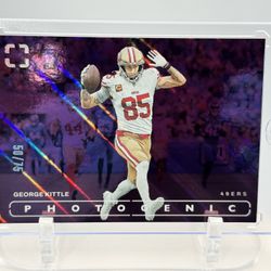 2024 George Kittle Photogenic Pink Foil /75 49ers #57  QUALITY IS GEM MINT