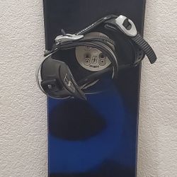 Salomon 166cm Snowboard With Forum Bindings