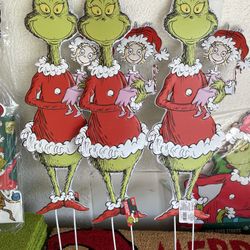 Grinch Christmas Yard Stake