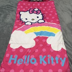 Hello Kitty Slumber Set Cozy Sleep Bag With Matching Pillow