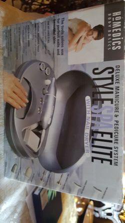 deluxe manicure and pedicure system style spa elite with nail dryer