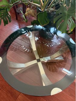 Modern Round Glass Coffee Table