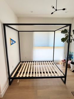 Full Size Canopy Metal Bed Frame - Pottery Barn