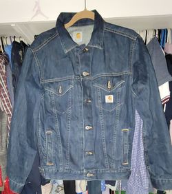 Carhartt Dark Wash Denim Trucker Jacket
