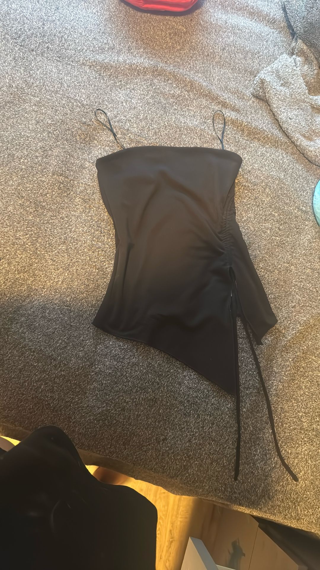 Black Flowy Tube Top