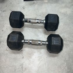 2 10ib Dumbbells 