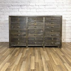 Restoration Hardware Vintage Printmaker 12-Drawer Sideboard Media Console⚡️