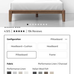 Thuma King Bed With Pillowboard 