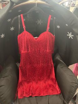 Burgundy dance dress