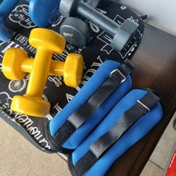 4- Set's Of Weights!!5-lbs/10-lbs Must Go!