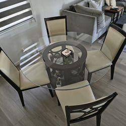 Dining Set Wood 5 Chairs