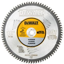 DEWALT 10-Inch 80T Metal Cutting Miter Saw Blade