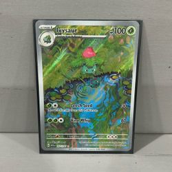 Pokémon Ivysaur 167/165 Illustration Rare Holo Scarlet Violet 151 small ding LP