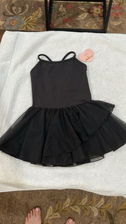 Black ballet leotard for girls 4-5 years
