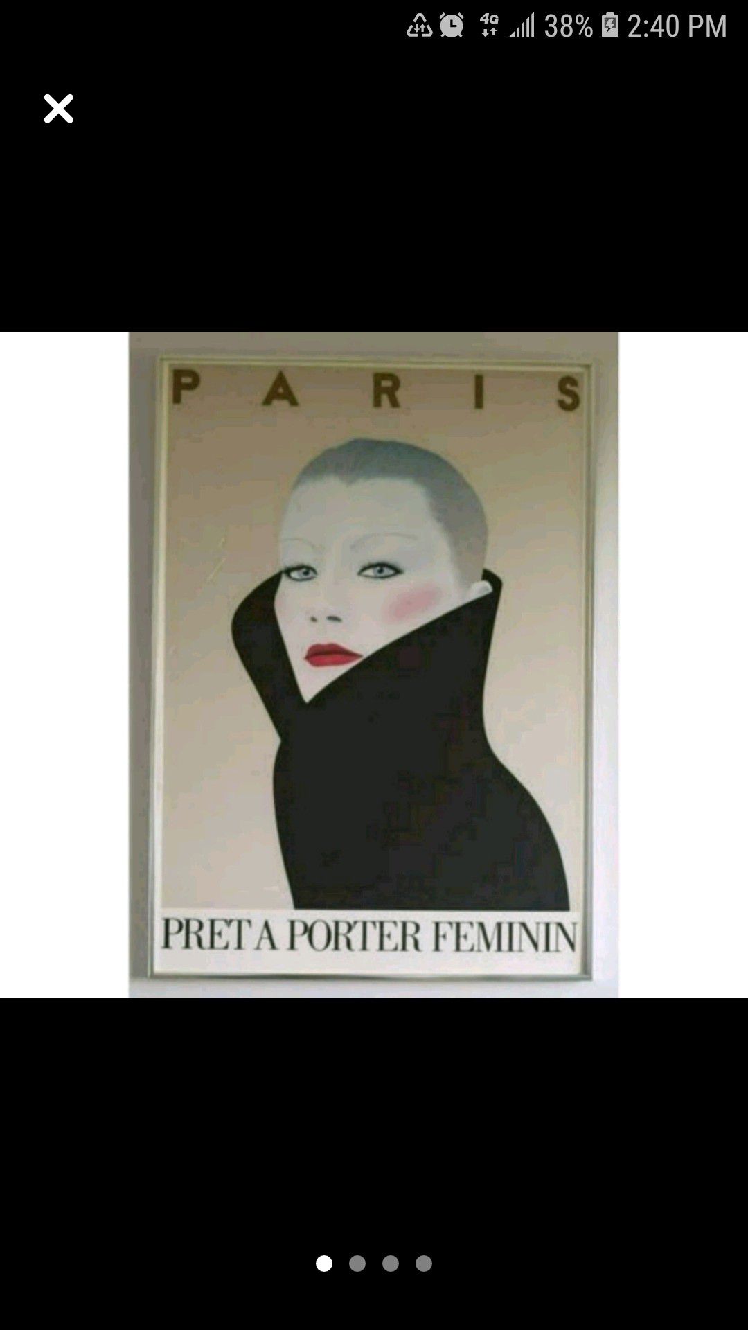 Vintage French fashion poster, "Pret A Porter Feminin"