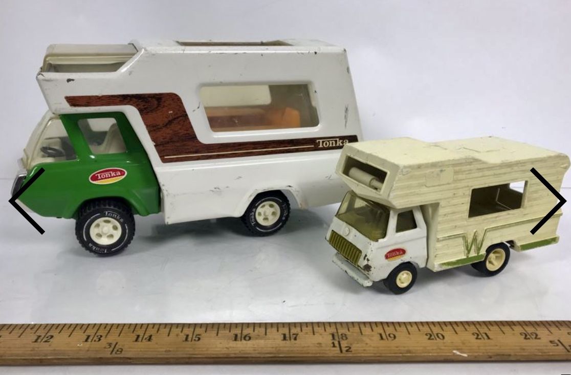 Vintage Tonka Winnebago And Tonka Truck Camper