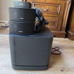 Bose Bass Module 500 & Bose CineMate AV 3-2-1 321 Series  I II III GS GSX 4 Pin Gemstone Speakers Pair 