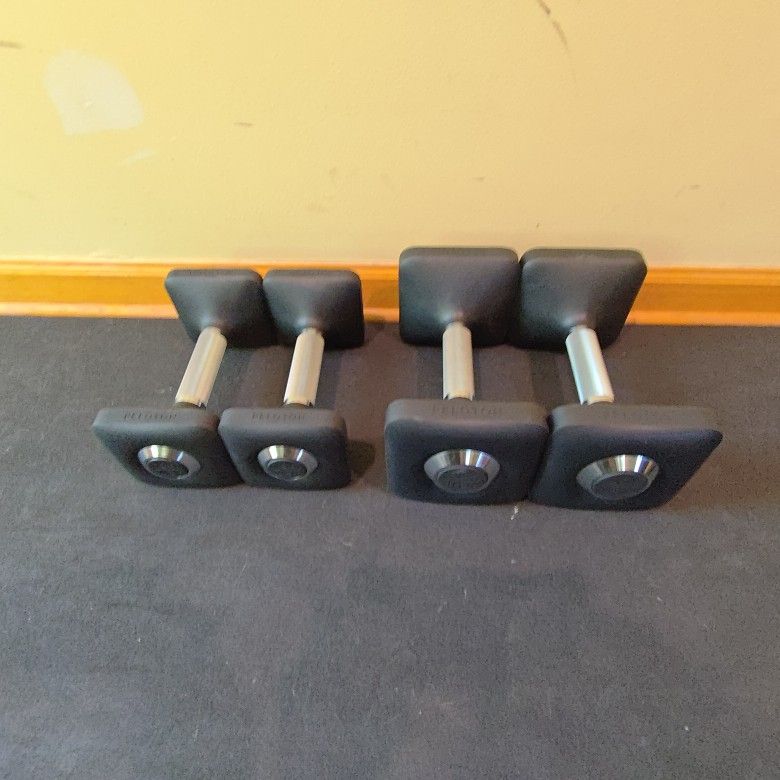 Peloton 15lb And 25lb Urethane Dumbbells--
