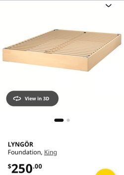 King Size solid wood bed frame