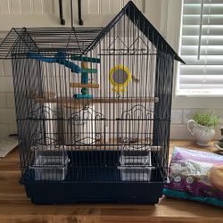 Bird Cage And Toys